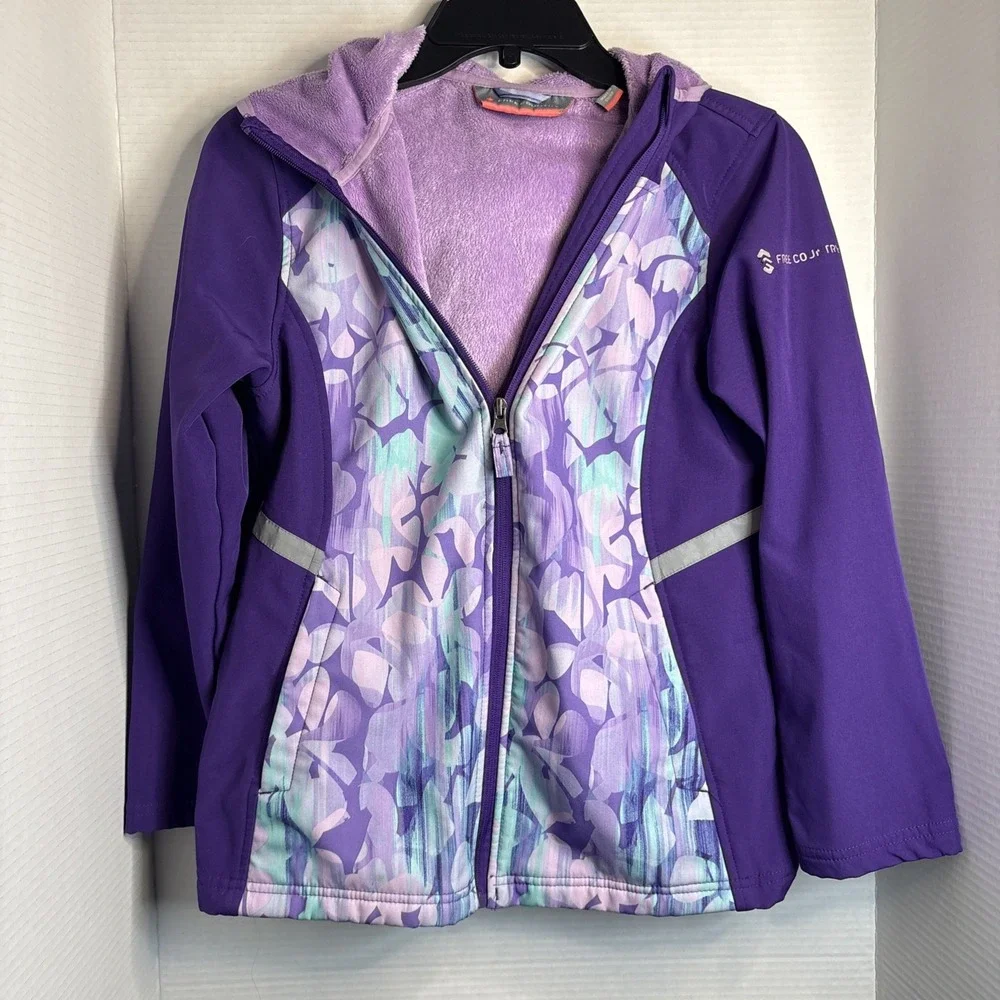Free Country Girl's Freecycle Butterpile Lined Water Resistant Softshell Jacket